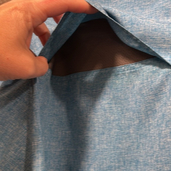Croft and Barrow Quick Dry aqua blue button down size Large - Picture 5 of 6